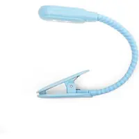 Kikkerland RECHARGEABLE CLIP BOOK LIGHT BLUE