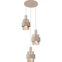 Highlight 3 Lichts Hanglamp Marrone Zand Bruin