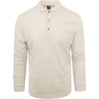 Profuomo Longleeve Polo Beige Melange