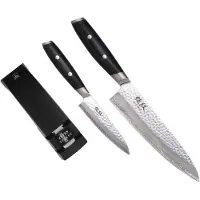 Yaxell Tsuchimon 36753, 3-delige giftset koksmes, universeelmes en messenslijper
