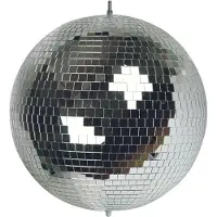 HQ Power HQ-Power Disco spiegelbol Ø 10 cm - Spectaculaire lichteffecten - Veilig ophangsysteem - Metallic zilver