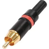 Rean Connector RCA Male Metaal Rood