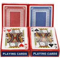 Duckiez Set van 4x poker/kaartspel geplastificeerd - Kaartspellen - Speelkaarten - Pesten/pokeren - Engelstalige speelkaarten