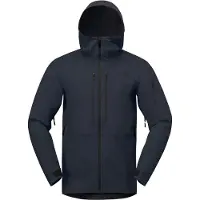 Norrøna - Ski jassen - Lofoten Flex1 Jacket M Caviar Black voor Heren van Softshell - Maat S - Zwart