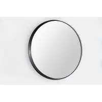 Adema Exclusive Line Spiegel - rond - 100cm - frame mat zwart
