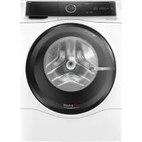 Bosch Serie 8 WNC254A40, Voorlader, Vrijstaand, Wit, Links, Zwart, Touch