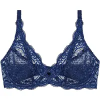 Triumph Niet voorgevormde bh Amourette 300 | Maat: 100E | Kleur: Marine Blauw