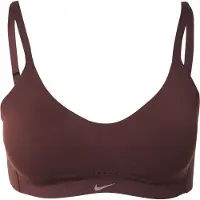 Nike Sport bh 'ALATE MINIMALIST' chocoladebruin