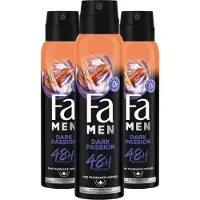 Fa 3x Men Deodorant Spray Dark Passion 150 Ml