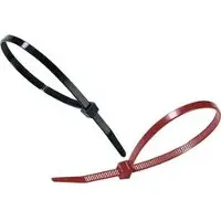 Hellermanntyton 111-01910 T18R-N66-BK-C1 Kabelbinder 100 mm 2.50 mm Zwart Weerstabiel 100 stuk(s)