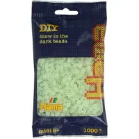 Hama - strijkkralen - 1000 stuks - glow-in-the-dark green 55