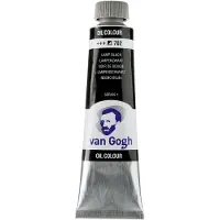 Taidepiste van Gogh olieverf - 40 ml - lampenzwart 702