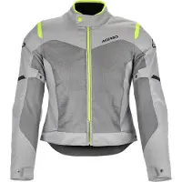 Acerbis Ramsey Vent 2.0 Mesh Dames Grijs Geel Textiele Motorjas Maat XS
