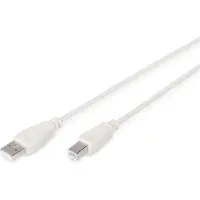 Digitus Usb 2.0 A/M - B/M Printerkabel 3M Beige Voor Printers En Apparaten