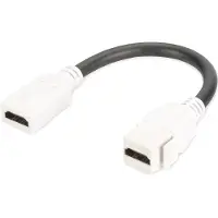 Digitus Keystone-connector HDMI 2.0, voor DN-93832, met 12 cm kabel, zuiver wit