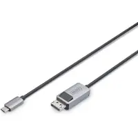 Digitus DB-300334-020-S, Bidirectionele adapterkabel, USB-C - DisplayPort, 2 meter