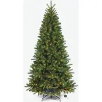 Royal christmas - Slim Kunstkerstboom - Cypress Prelit - 180 cm - met 300 LED verlichting - PE/PVC Premium - Groen