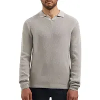 Dstrezzed Ds_kostas Longsleeve Polo Ghost Grey Size: S | Sweaters Outlet | Heren | Grijs
