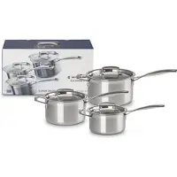 Le Creuset Magnetik Set van 3 Steelpannen, 16/18/20cm