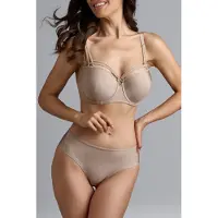 Marlies Dekkers Dame De Paris Shimmering Bronze Brazilian Briefs Size: XL | Underwear Outlet | Dames | Bruin