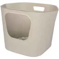 D & D kattentoilet Dean grijs - BPA-vrij plastic - 54 x 44 x 41 cm
