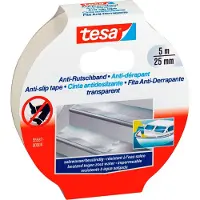 TESA antisliptape plakband trappen ladders vloeren binnen buiten zelfklevend – transparant 5m x 25mm