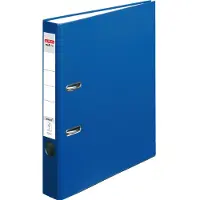 Herlitz maX,file protect Smal Ordner A4 50 mm Blauw 2 Ringen 5450408 Kunststof Reliëf Staand