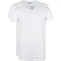 PME Legend Onderhemd '2-pack basic T-shirts with V-neck' wit