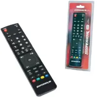 Bergner LICHT 2-IN-1 UNIVERSELE FJERNBTETJENING 2-IN-1 (Universele afstandsbediening, Infrarood), Afstandsbediening, Zwart