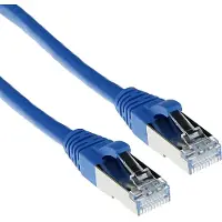 ACT FB7601 LSZH SFTP CAT6A Patchkabel Snagless Blauw - 1 meter