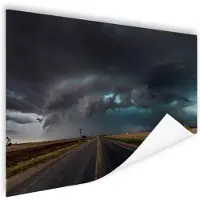 MuchoWow Tornado wolk over Texas Poster 90x60 cm - Foto print op Poster (wanddecoratie)