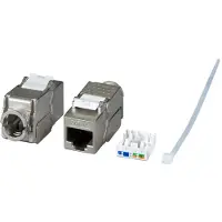 EFB Elektronik Keystone RJ45 | Cat6a S/FTP (Geaard, Zink)