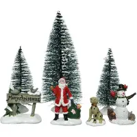 Lumineo beeldjes polyresin binnen 7st kerstverlichting