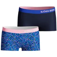 Björn Borg meisjes hipster 2-pack – donker & bloemenprint – comfortkatoen