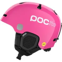 POC - Kinder skihelmen - POCito Fornix MIPS Fluorescent Pink voor Unisex - Kindermaat 55-58 cm - Roze