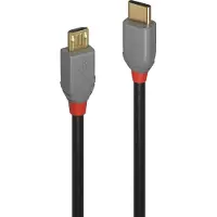 Lindy 36891 USB 2.0 kabel, Type C/Micro-B, Anthra Line, mannelijk/mannelijk, 1 meter