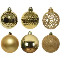 Décoris Kerstbal Goud D 6 Cm 37 Stuks