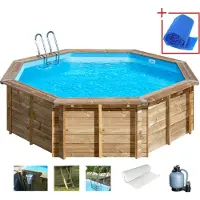 Gre Zwembad Normandie Set Grenen Rond Ø500x127cm