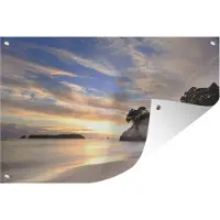 MuchoWow Cathedral Cove Nieuw-Zeeland Tuinposter 60x40 cm - klein - Tuindoek / Buitencanvas / Schilderijen voor buiten (tuin decoratie) / Zee en Strand