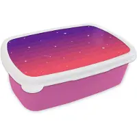 MuchoWow Broodtrommel Roze - Lunchbox - Brooddoos - Gaming - Retro - Pixel Art - 18x12x6 cm - Kinderen - Meisje