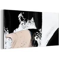 MuchoWow Wanddecoratie Metaal - Aluminium Schilderij Industrieel - Verf - Abstract - Design - 160x80 cm - Dibond - Foto op aluminium - Industriële muurdecoratie - Voor de woonkamer/slaapkamer