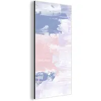 MuchoWow Wanddecoratie Metaal - Aluminium Schilderij Industrieel - Pastel - Design - Verf - 20x40 cm - Dibond - Foto op aluminium - Industriële muurdecoratie - Voor de woonkamer/slaapkamer