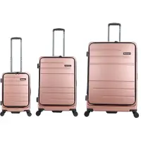 Discovery - Patrol | 3-Delig Polycarbonaat Kofferset met front opening - Roze - Roze / Set