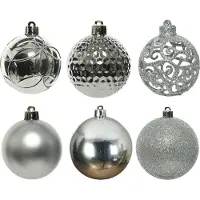 Décoris 020801 Kerstballen Kunststof Mix - 37 Stuks