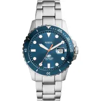 Fossil Blue Heren Horloge Zilverkleurig FS6050