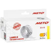 Meto etiketten voor prijstangen 32 x 19 mm oranje