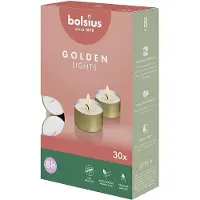 Bolsius Theelichten Wit 8 branduren 30 stuks