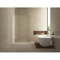 Wiesbaden Less inloopdouche 1000 x 2000 x 8 mm nano helder glas/geborsteld messing