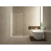 Wiesbaden Less inloopdouche 700 x 2000 x 8 mm nano helder glas/mat wit