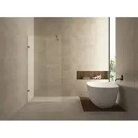 Wiesbaden Inloopdouche less 60x200 cm 8 mm nano helder glas geborsteld brons koper